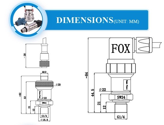 PPM-T222H Low Cost Industrial Pressure transmitter